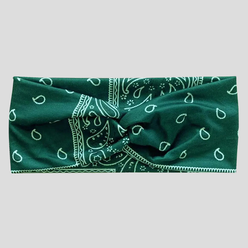 Bandeau Bandana Croisé Vert