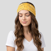 Bandeau Bandana Femme Jaune - bandeau cheveux femme mannequin cheveux long marron ondulé
