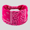 Bandeau Bandana Fuchsia - bandeau cheveux femme modele couleur flash