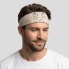 Bandeau Bandana Homme Beige - bandeau homme cheveux mannequin