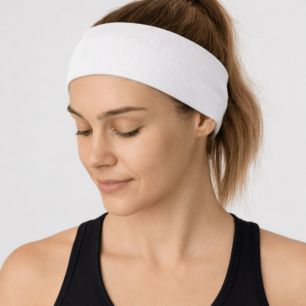 Bandeau Cheveux Femme Sport Blanc - Bandeau blanc cheveux