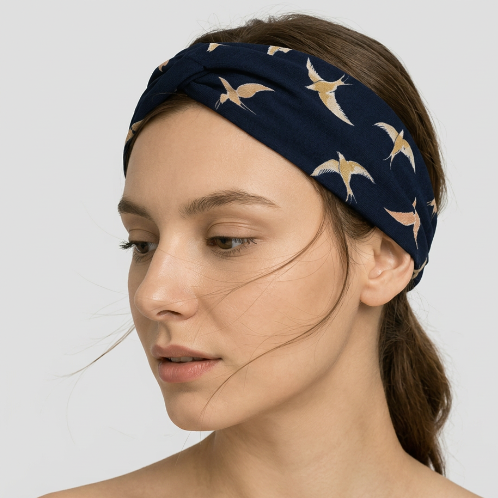 Bandeau Cheveux Imprimé les cheveux dans le vent