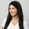 Bandeau Extra Large Cheveux Femme Noir - Large bandeau