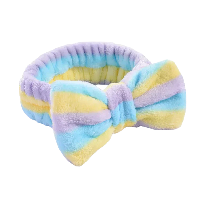 Bandeau Maquillage Rayure Tricolore - bandeau maquillage femme