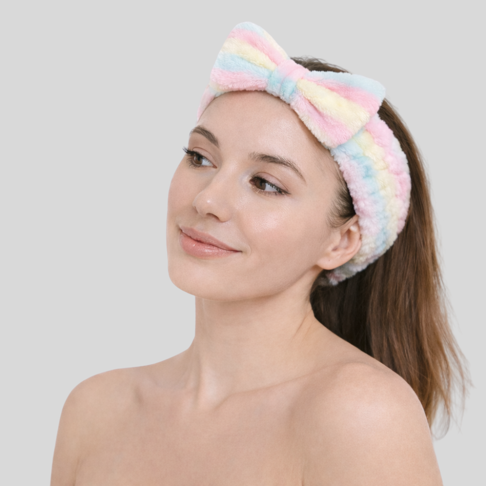 Bandeau Maquillage Tricolore Pastel - bandeau maquillage femme