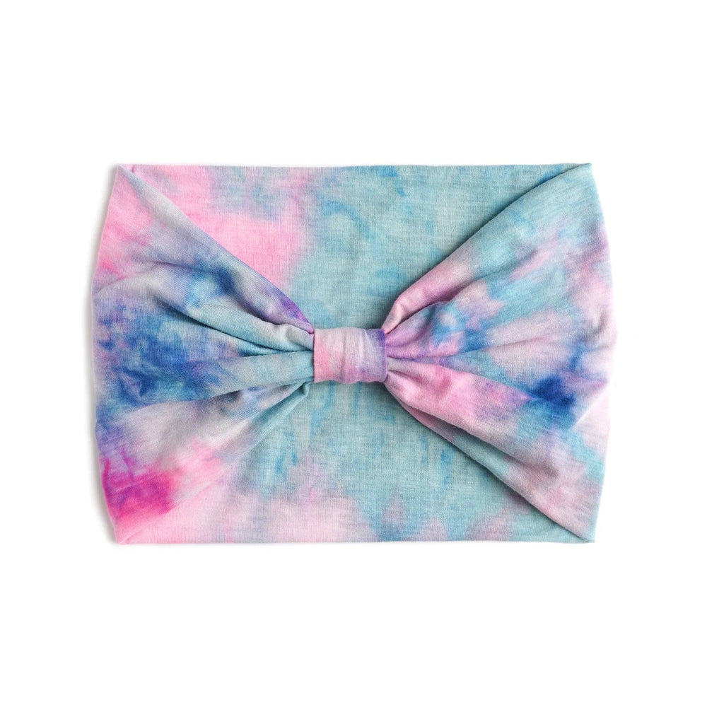 Bandeau Tie Dye rose bleu