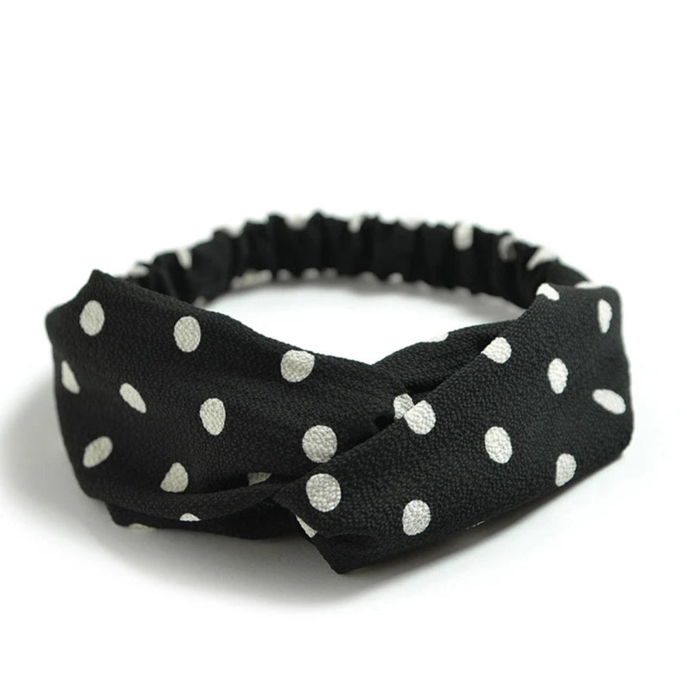 Bandeau à pois noir