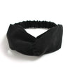 Bandeau foulard cheveux court noir