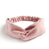 Bandeau foulard cheveux court rose