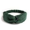 Bandeau foulard cheveux court vert foncé