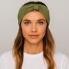 Bandeau large femme vert - Bandeau cheveux femme