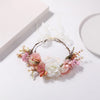 Couronne de fleurs mariage rose