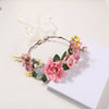 Couronne de fleurs mariage rose rouge