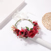 Couronne de fleurs mariage rouge