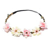 Couronne de fleurs rose et blanc