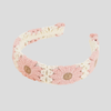 Serre Tete au Crochet Fleur Rose Pale - serre tete femme modele de serre tete été style hippie