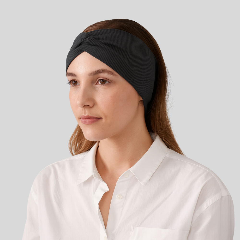 bandeau cheveux elastique noir- bandeau cheveux femme