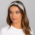 bandeau cheveux femme gris et rose - bandeau cheveux fin