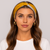 bandeau cheveux femme jaune et gris - bandeau cheveux fin
