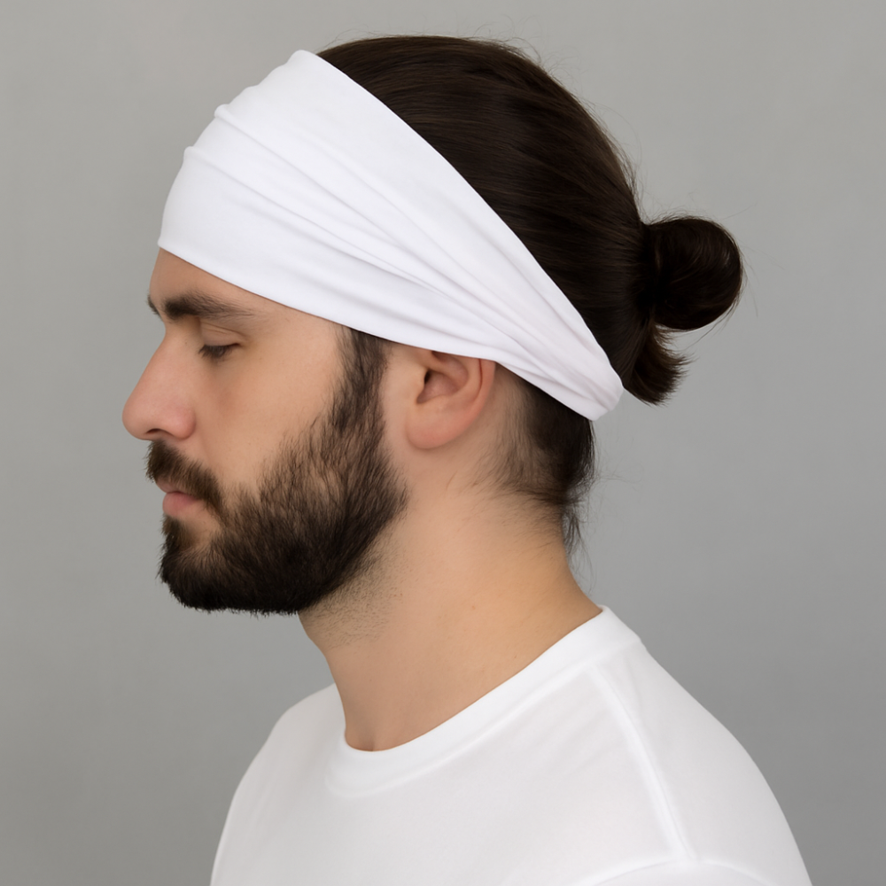 bandeau cheveux homme large blanc - bandeau cheveux homme