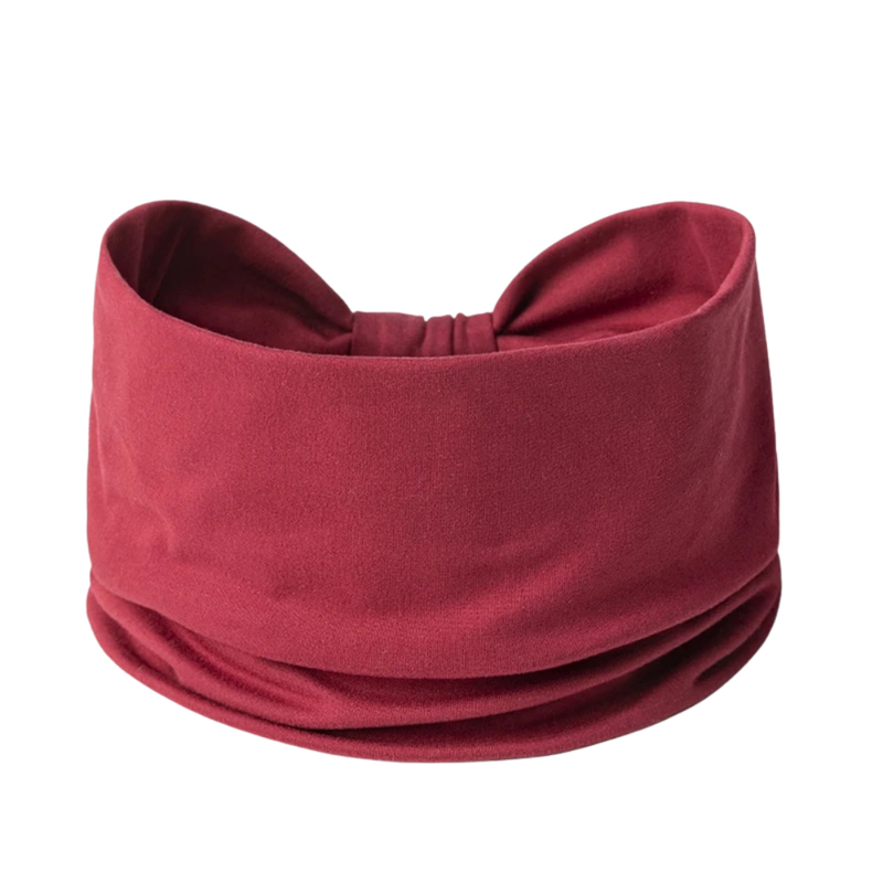 bandeau large cheveux bordeaux - bandeau cheveux femme