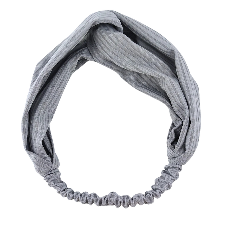 bandeau fin cheveux femme gris souris - Bandeau cheveux femme