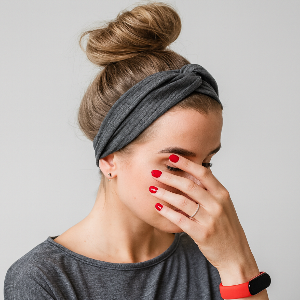 bandeau fin cheveux femme gris - bandeau cheveux femme