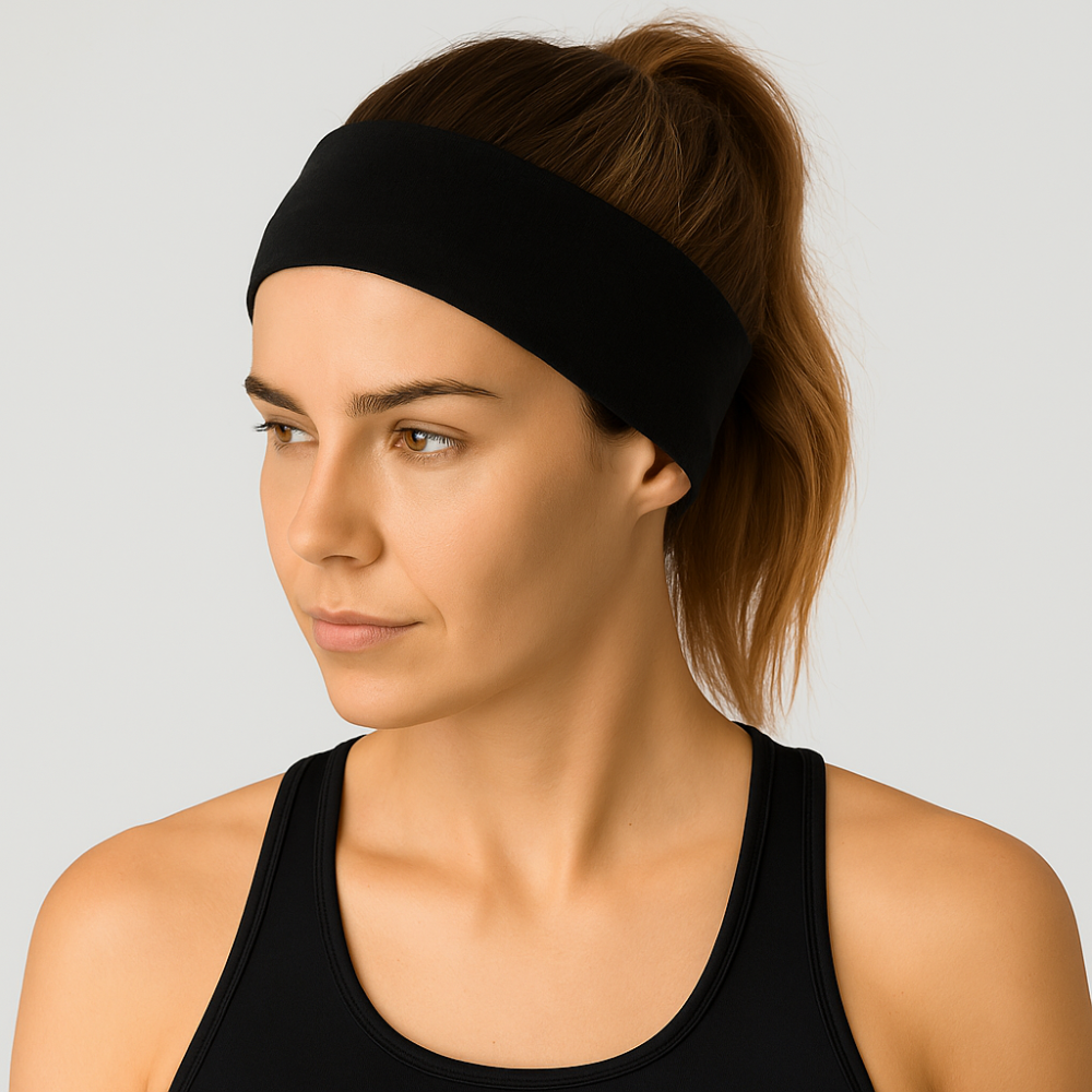 bandeau yoga femme noir - bandeau cheveux femme
