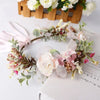 couronne de fleurs mariage bohème printemps