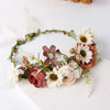 couronne de fleurs mariage bohème automne